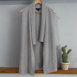 Saks Fifth Avenue Cashmere Gray Cardigan Vest , Size XS